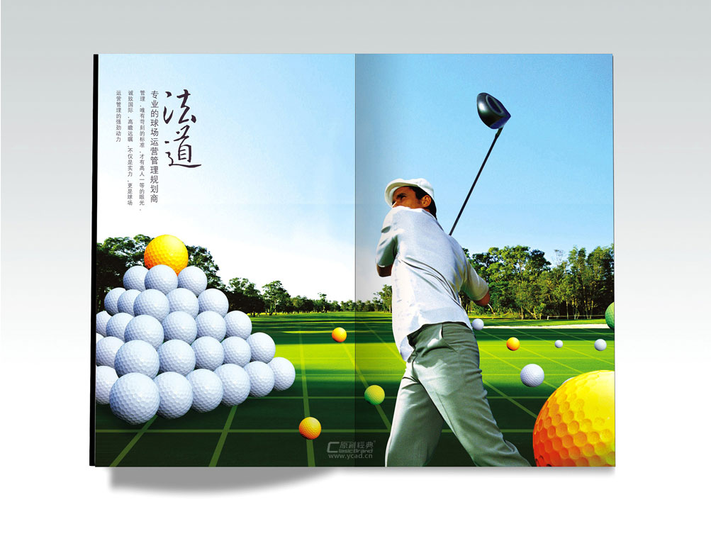 高爾夫服務公司畫冊設計