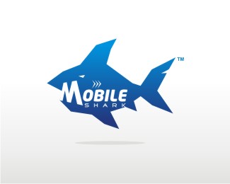 鯊魚元素標志設計欣賞